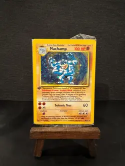 Pokemon 1st Edition Machamp Holo 8/102 Base Set SEALED 1999 WOTC Vintage NM - Image 2