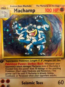 Pokemon 1st Edition Machamp Holo 8/102 Base Set SEALED 1999 WOTC Vintage NM - Image 5