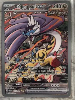 Pokemon Raging Bolt ex Special Illustration Rare Holo 166/131 Prismatic Evoluti… - Image 1