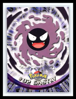 💥 GASTLY 1999 Topps Pokemon TV Non Holo Animation 1st Series Blue Logo # 92 - Image 1