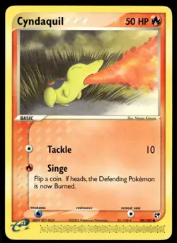 Pokemon TCG Sandstorm #59/100 Cyndaquil MP - Image 1