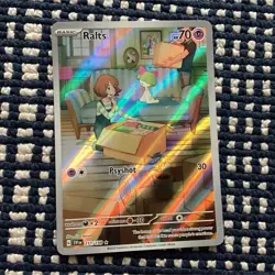 Pokemon TCG Ralts Illustration Rare Holo 70 HP SV01 Scarlet & Violet 211/198 - Image 1