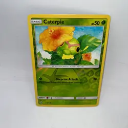 Caterpie 1/147 Common Burning Shadows Pokemon Reverse Holo Near Mint - Image 1