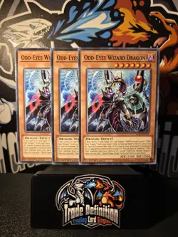 3x LDS3-EN131 Odd-Eyes Wizard Dragon Common 1st Edition YuGiOh Playset - Image 1