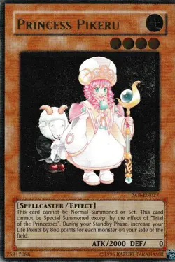Yugioh Princess Pikeru SOI-EN027 Ultimate Rare Unlimited Edition NM - Image 1