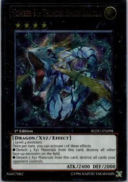 Yugioh Number 91: Thunder Spark Dragon REDU-EN098 1st Edition Ultimate Rare NM - Image 1