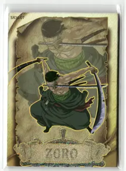 RORONOA ZORO SR SR36-07 Thick ONE PIECE Anime Collectible Card - Image 1