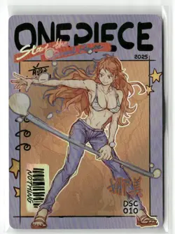 NAMI DSC DSC-010 START THE GREAT ROUTE HOLO One Piece Collectible Card - Image 1