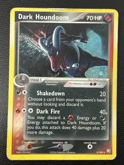 Dark Houndoom 5/109 EX Team Rocket Returns Rare Holo Pokemon Card MP - Image 1
