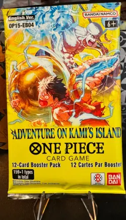 ONE PIECE TCG CCG OP-15 ADVENTURE ON KAMI’S ISLAND LOOSE BOOSTER PACK NEW op15 - Image 1
