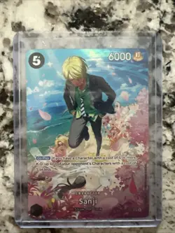 One Piece Card Game Sanji Foil Character Card - Image 1