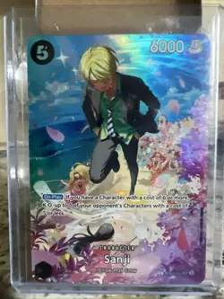 One Piece Card Game Sanji Foil Character Card - Image 3