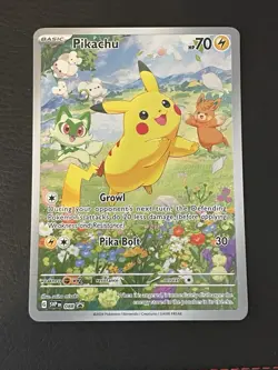 Pikachu SVP088 Black Star Promo Card Paldea Adventure Chest - Image 1
