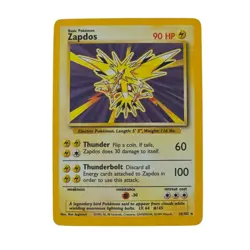 Pokemon Zapdos Holo Rare Trading Card 1999 Wizards Base Set 2 16/102 - Image 1