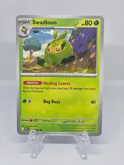 002/086 SWADLOON | COMMON | WHITE FLARE POKEMON CARD - Image 1