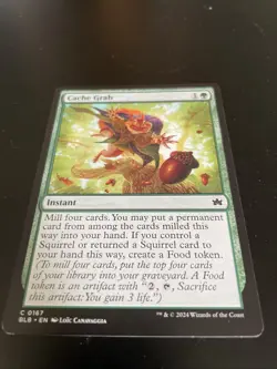 MTG Cache Grab Bloomburrow Regular Card MINT C 0167 Unplayed - Image 3