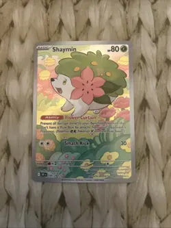 Pokemon TCG Shaymin Card 185/182 Destined Rivals Full Art, Near Mint Condition - Image 1