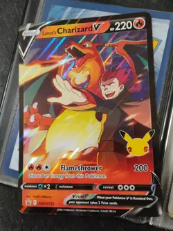 2021 Pokemon TCG Lance's Charizard v SWSH133 Jumbo Holo Promo Card - Image 2