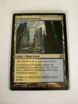 MTG (241/274) - Hallowed Fountain - Basic Land Card (non-foil) NM - Image 1