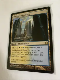 MTG (241/274) - Hallowed Fountain - Basic Land Card (non-foil) NM - Image 2