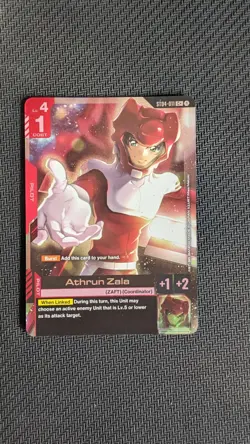 Athrun Zala ST04-11 C+ Alt Art Gundam Card Game SEED Strike - Image 1