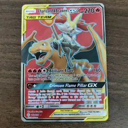 Charizard & Braixen GX 212/236 - NM ULTRA RARE Cosmic Eclipse - Pokemon TCG Card - Image 1