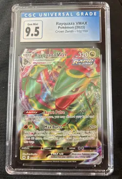 Pokemon Evolving Skies Rayquaza Vmax 111/203 CGC Mint+ 9.5 - Image 1