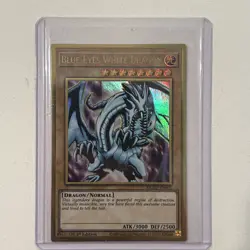Yugioh - Blue-Eyes White Dragon MGED-EN001 1st Edition Premium Gold Rare NM - Image 1