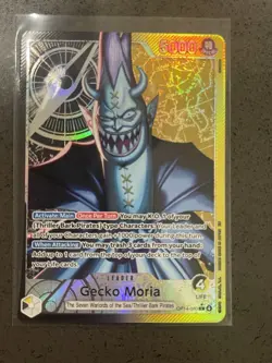 Gecko Moria Leader Alt Art OP14-080 THE AZURE SEA'S SEVEN One Piece TCG English - Image 1