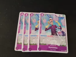 X4 Itomimizu OP07-060 UC 500 Years in the Future ONE PIECE Tcg English Playset - Image 1