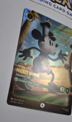 Disney Lorcana Fabled Enchanted Mickey Steamboat Pilot English Rare - Image 3