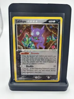 Pokemon Sableye EX TCG Crystal Guardians Holo Card 10/100 Rare - DMG - Image 1