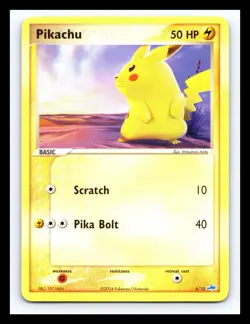 💥 2004 Pokemon Latios EX Trainer Kit Pikachu # 6/10 Vintage Card - Image 1