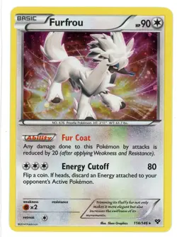 Furfrou 114/146 Cosmos Holo XY Blister Exclusive Promo Pokemon Card - Image 1