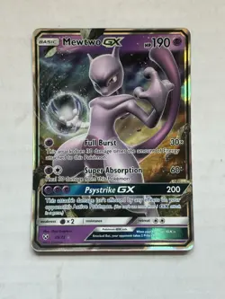Mewtwo GX - 39/73 - Pokemon Shining Legends Sun & Moon Ultra Rare Card NM - Image 1