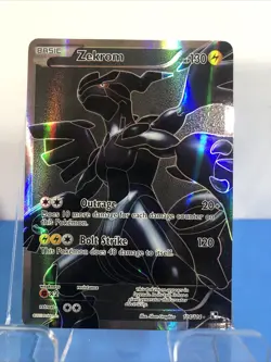 Pokemon TCG Zekrom Full Art Ultra Rare Holo Card 114/114 LP - Image 1
