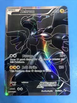 Pokemon TCG Zekrom Full Art Ultra Rare Holo Card 114/114 LP - Image 4