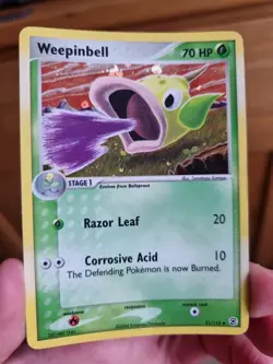 Weepinbell 51/112 PL Pokemon Cards Rare Reverse Holo Vintage - Image 1