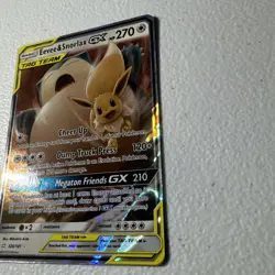 Pokemon Eevee Snorlax GX Holo Card 120/181 Tag Team TCG - Image 4