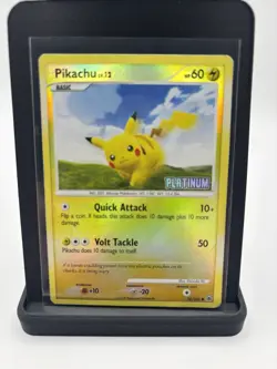 Pokemon TCG Pikachu Reverse Holo Platinum Promo Card 70/100 - DMG - Image 1