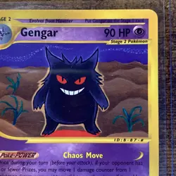 Pokemon TCG Gengar Expedition 2002 Non-Holo Card 48/165 LP - With Top Loader - Image 3