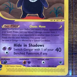 Pokemon TCG Gengar Expedition 2002 Non-Holo Card 48/165 LP - With Top Loader - Image 4