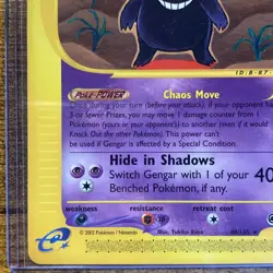 Pokemon TCG Gengar Expedition 2002 Non-Holo Card 48/165 LP - With Top Loader - Image 5