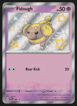 SV: Scarlet & Violet Promo Cards Fidough #069 Promo,Shiny Pokemon Card - Image 1