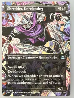 Magic the Gathering - Shredder, Unrelenting Borderless 210 - Image 1