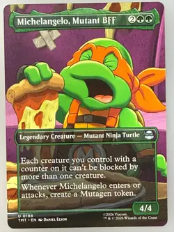 Magic the Gathering - Michelangelo, Mutant BFF 198 - Image 1