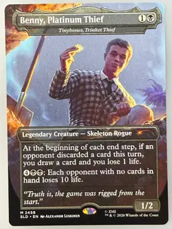 Magic the Gathering - Benny, Platinum Thief 2458 Secret Lair - Image 1