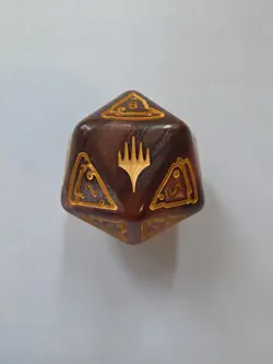 MTG TMNT Pizza Bundle Oversized Spindown D20 Dice - Pizza Slice Faces - Image 2