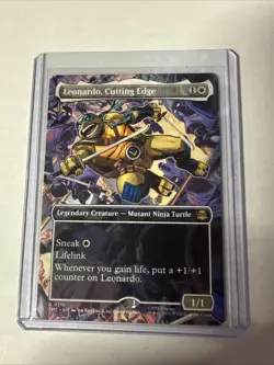 MTG Leonardo, Cutting Edge (Borderless) Teenage Mutant Ninja Turtles Regular - Image 1