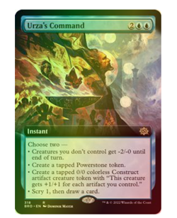 Urza's Command (Extended Art) Foil The Brothers' War MTG - Image 1